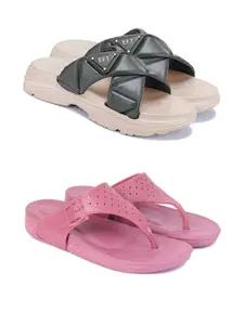 PENNEN Women Multicoloured Thong Flip-Flops