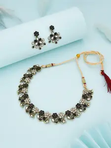 Anouk Gold-Plated Earring & Necklace Set