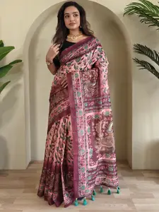 DEVATITHI Women Ethnic Motifs Silk Cotton Saree