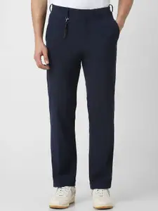 V Dot Men Slim Fit Mid-Rise Regular Trousers