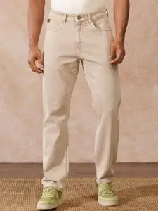 WROGN Men Comfort Relaxed Fit Mid-Rise Jeans