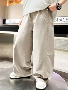 INCLUD Boys Regular Fit Flat-Front Trouser