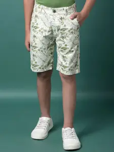 Crimsoune Club Boys Floral Printed Slim Fit Shorts