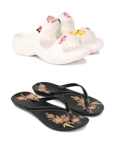 PENNEN Women Multicoloured Thong Flip-Flops