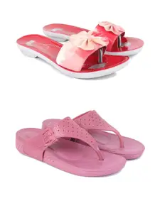 PENNEN Women Multicoloured Thong Flip-Flops