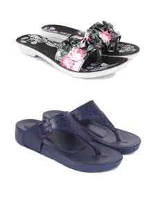 PENNEN Women Multicoloured Thong Flip-Flops