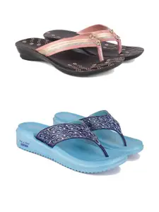 PENNEN Women Multicoloured Thong Flip-Flops