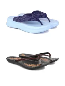 PENNEN Women Multicoloured Thong Flip-Flops