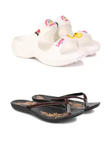 PENNEN Women Multicoloured Thong Flip-Flops