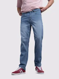 The Roadster Life Co. Men Straight Fit Light Fade Stretchable Jeans