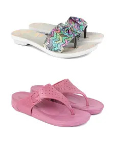 PENNEN Women Multicoloured Thong Flip-Flops