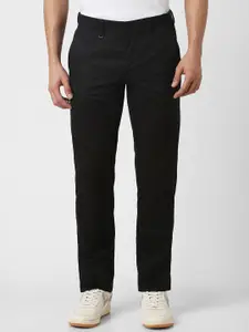 Van Heusen Men Slim Fit Mid-Rise Flat-Front Regular Formal Trousers