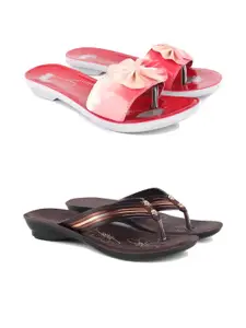 PENNEN Women Multicoloured Thong Flip-Flops