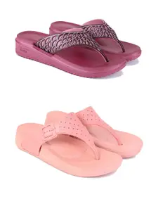 PENNEN Women Multicoloured Thong Flip-Flops