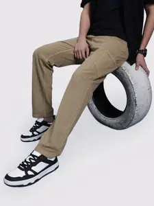 The Roadster Life Co. Men Pure Cotton Relaxed Fit Cargo Style Jeans