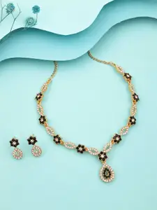 Anouk Gold-Plated Earring & Necklace Set