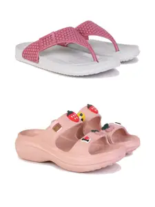 PENNEN Women Multicoloured Thong Flip-Flops