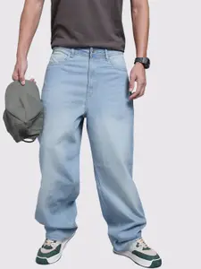 The Roadster Life Co. Men Loose Baggy Light Fade Jeans