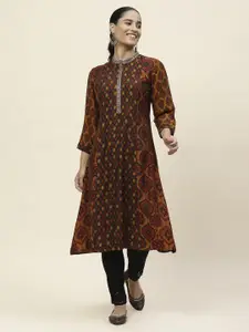 Lakshita Women Printed Flared Sleeves Sequinned Kurta