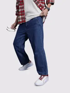 The Roadster Life Co. Men Loose Crop Fit Pure Cotton Jeans