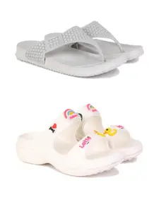 PENNEN Women Multicoloured Thong Flip-Flops