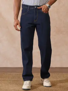 WROGN Men Comfort Relaxed Fit Mid-Rise Non Stretchable Cotton Jeans