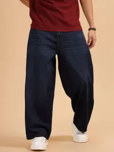 WROGN Men Comfort Mid-Rise Baggy Light Fade Cotton Jeans