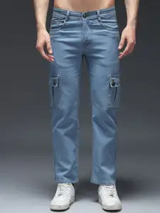 DENIMLOOK Men Easy Wash Denim Cargos Style Jeans