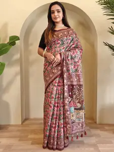 DEVATITHI Ethnic Motifs Half and Half Saree