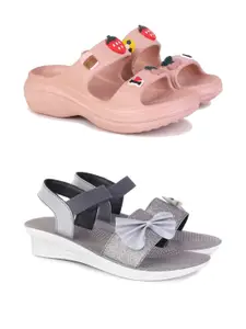 PENNEN Women Multicoloured Thong Flip-Flops