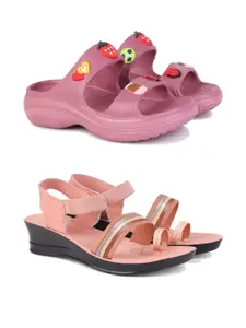 PENNEN Women Multicoloured Thong Flip-Flops