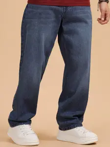 WROGN Men Comfort Wide Leg Mid-Rise Light Fade Jeans