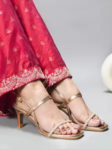 SHUZ TOUCH Women Embellished Sultan Heels