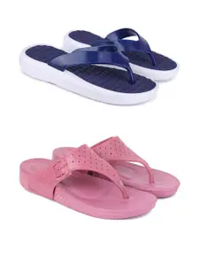 PENNEN Women Multicoloured Thong Flip-Flops