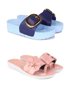 PENNEN Women Multicoloured Thong Flip-Flops