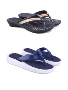 PENNEN Women Multicoloured Thong Flip-Flops