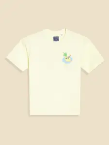 Allen Solly Junior Boys Printed Applique T-shirt