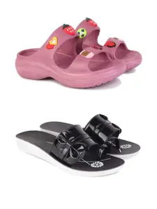 PENNEN Women Multicoloured Thong Flip-Flops