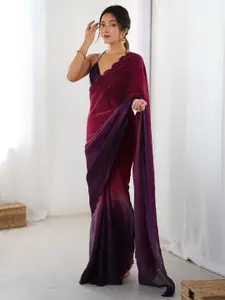 Anouk Ombre Satin Saree