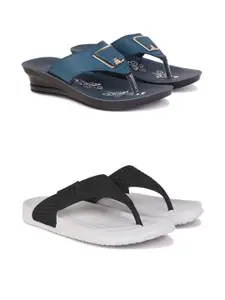 PENNEN Women Multicoloured Thong Flip-Flops