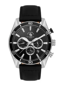 SANTA BARBARA POLO & RACQUET CLUB Men Dial & Leather Straps Analogue Watch SB.1.10627-1
