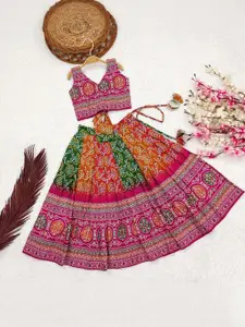 Shoryam Fashion Girls Viscose Rayon Ready to Wear Lehenga Choli