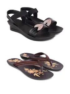 PENNEN Women Multicoloured Thong Flip-Flops