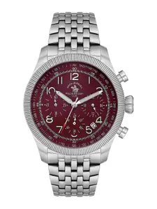 SANTA BARBARA POLO & RACQUET CLUB Men Bracelet Style Straps Analogue Watch