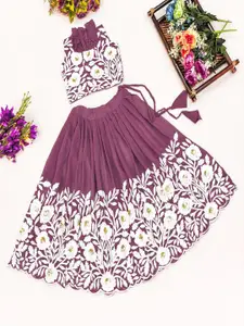 Shoryam Fashion Girls Silk Georgette Ready to Wear Lehenga Choli