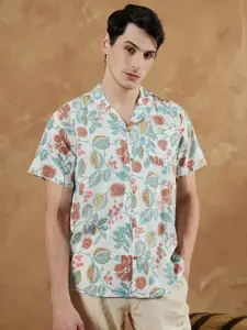 DENNISON Block Printed Casual Shirt