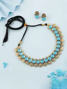 Anouk Gold-Plated Earring & Necklace Set