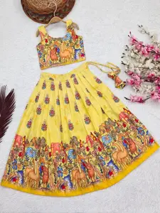 Shoryam Fashion Girls Viscose Rayon Ready to Wear Lehenga Choli