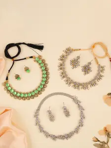 Anouk Gold-Plated Earring & Necklace Set