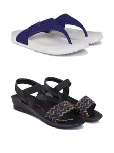 PENNEN Women Multicoloured Thong Flip-Flops